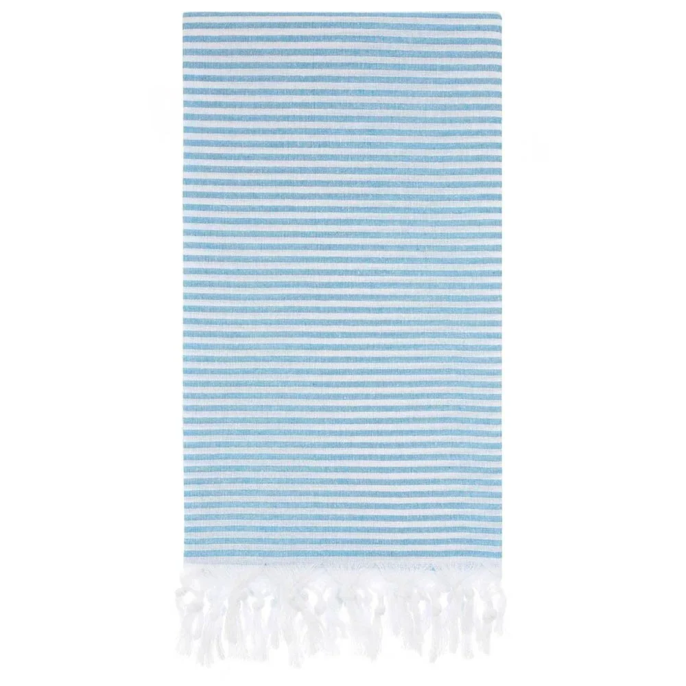 4 Blue Towels - 100% Turkish Cotton Beach Bath Towel - Citizens of the Beach